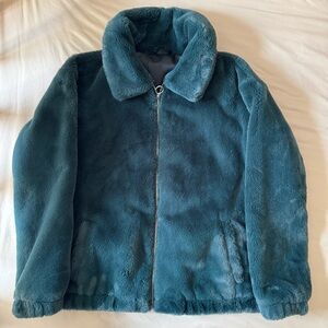 hollister teal bomber